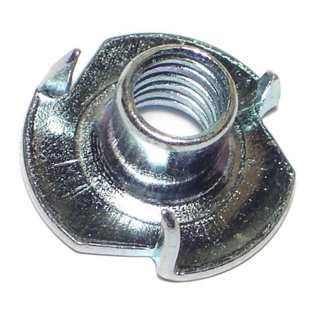 MIDWEST FASTENER T-Nut, 3 Prongs, 5/16"-18, Steel, Zinc Plated, 100 PK 03780